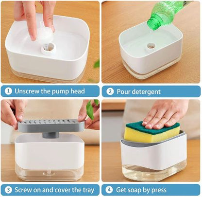 Sponge Holding Soap Dispenser