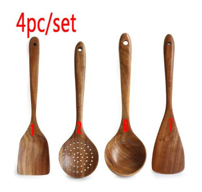 Thailand Teak Natural Wood Kitchenware