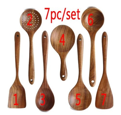 Thailand Teak Natural Wood Kitchenware